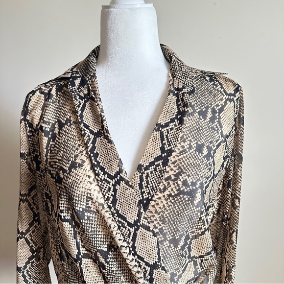 ZARA WOMAN Leopard Print Blouse – Size L - Picture 5 of 7